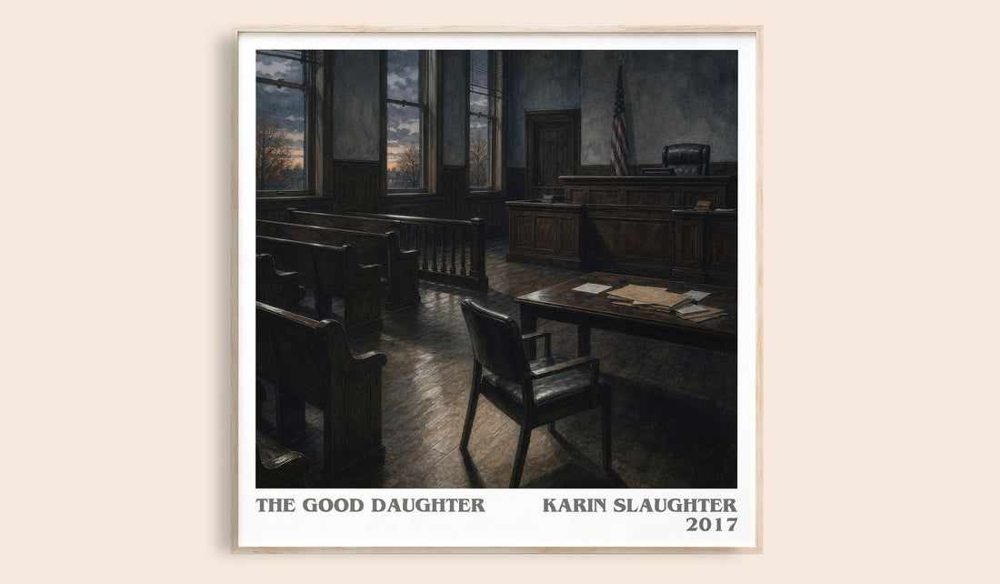 The Good Daughter literary book poster by Karin Slaughter – framed literary art print