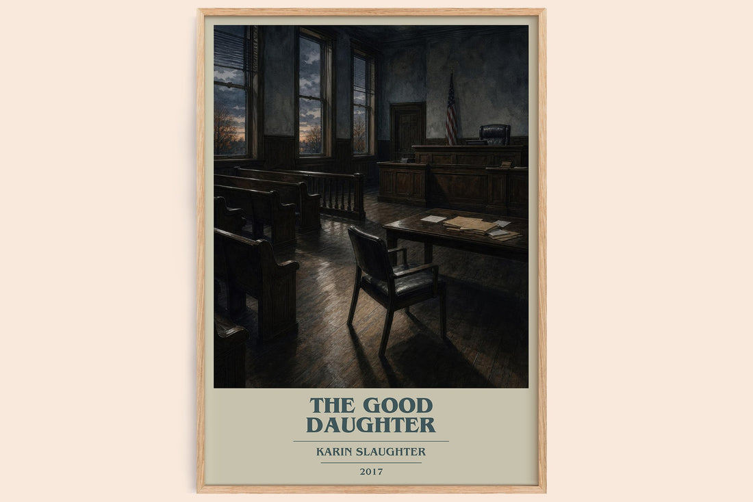 The Good Daughter book cover book poster by Karin Slaughter – framed literary art print