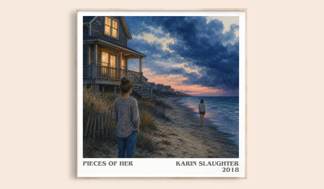 Pieces of Her literary book poster by Karin Slaughter – framed literary art print