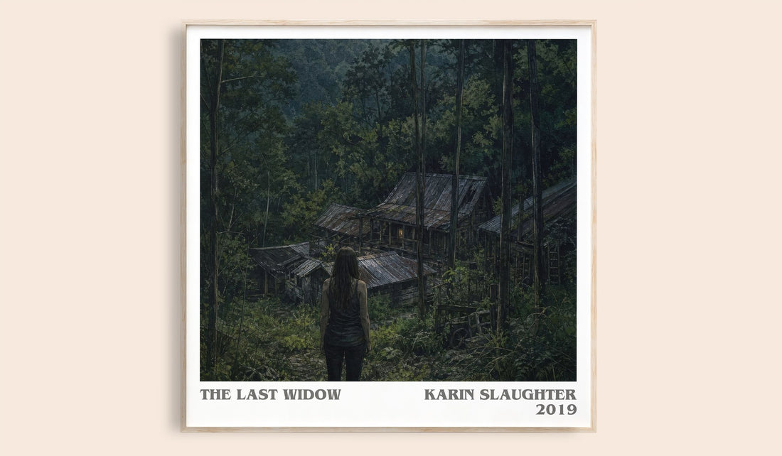 The Last Widow literary book poster by Karin Slaughter – framed literary art print