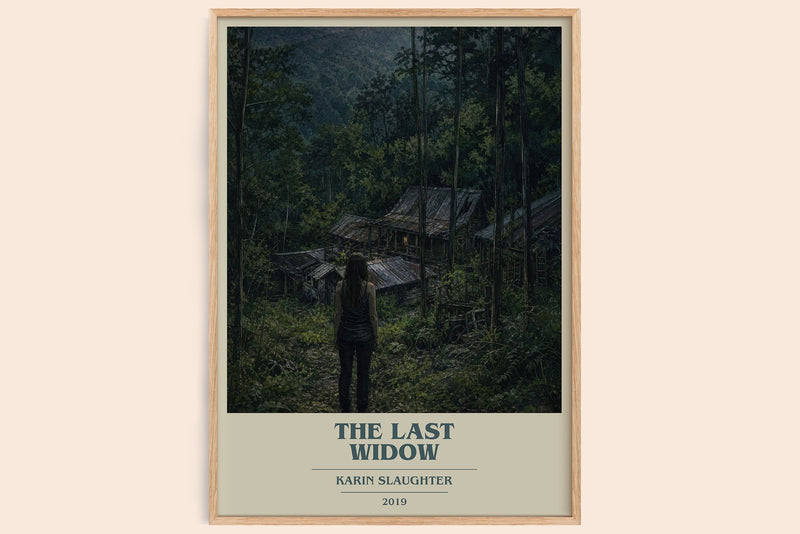 The Last Widow book cover book poster by Karin Slaughter – framed literary art print