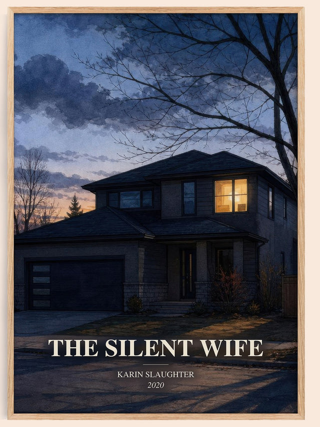 The Silent Wife Book Watercolour Illustration by Karin Slaughter