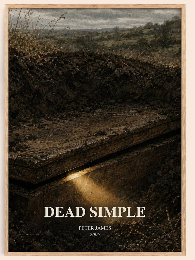 Dead Simple Book Watercolour Illustration by Peter James