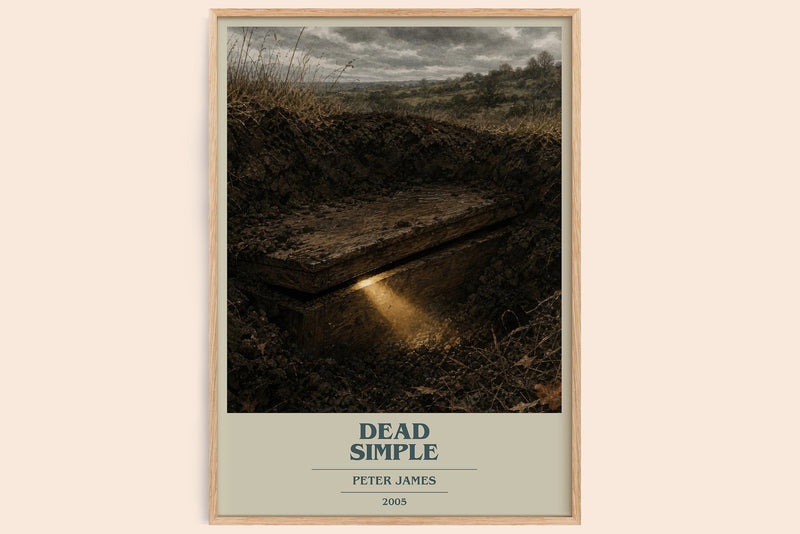 Dead Simple Book Cover Poster by Peter James (Modern Minimalist style)