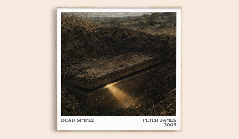 Dead Simple Literary Art Print by Peter James (Square style)