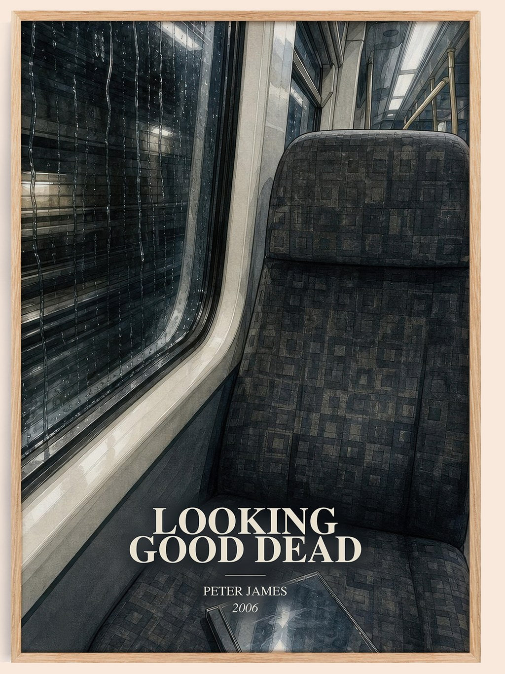 Looking Good Dead watercolour book poster by Peter James – framed literary art print