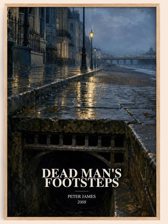 Dead Man's Footsteps Book Watercolour Illustration by Peter James