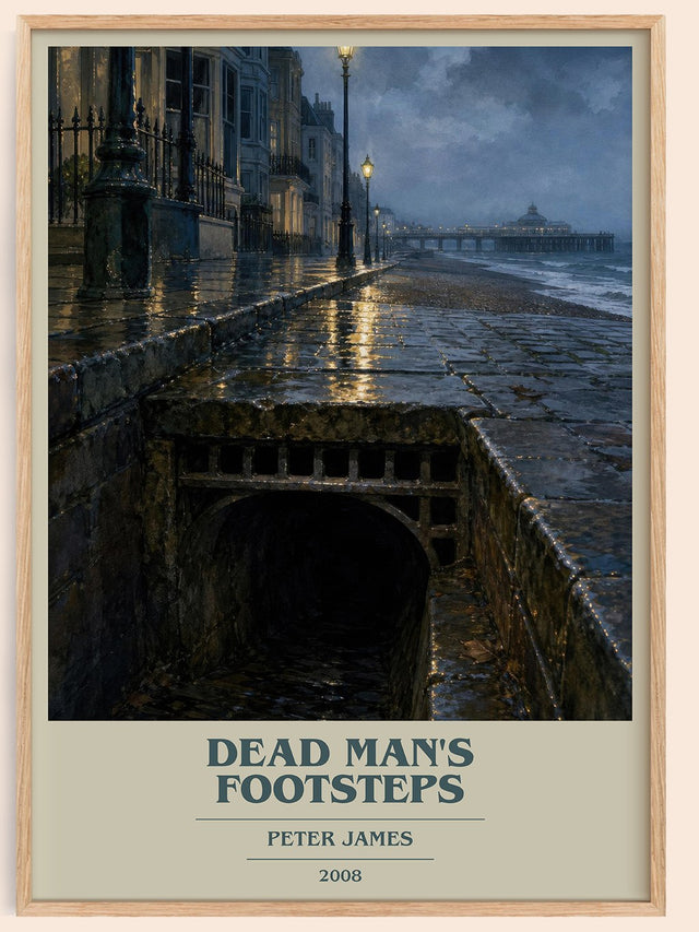 Dead Man's Footsteps Book Cover Poster by Peter James