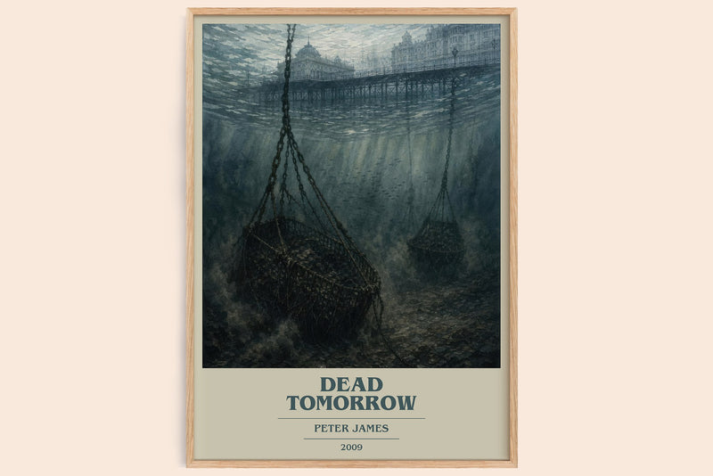 Dead Tomorrow book cover book poster by Peter James – framed literary art print