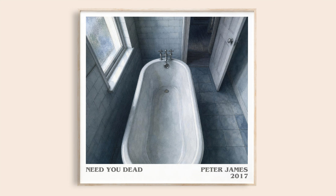 Need You Dead literary book poster by Peter James – framed literary art print
