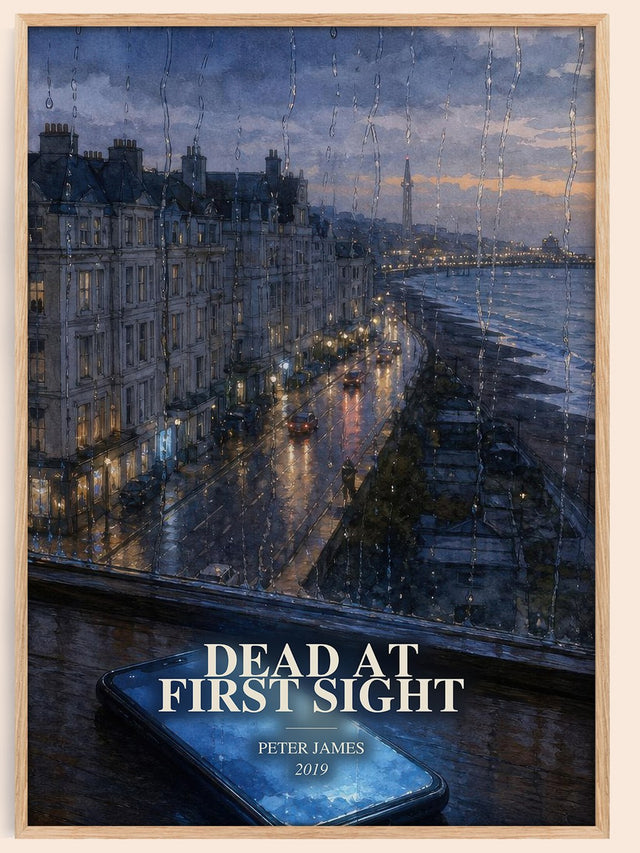 Dead at First Sight Book Watercolour Illustration by Peter James