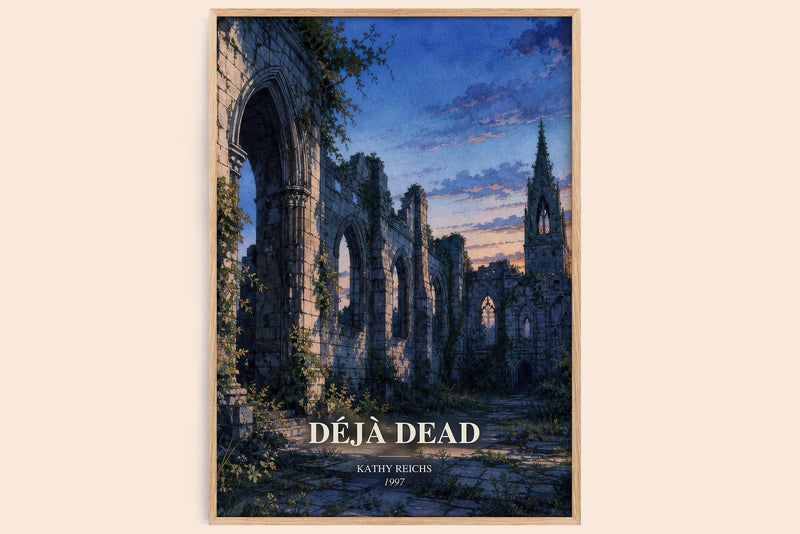 Déjà Dead Book Watercolour Illustration by Kathy Reichs (Edge style)