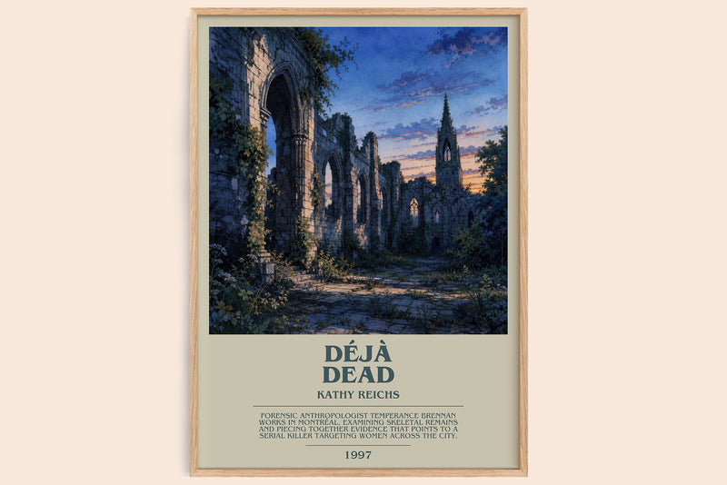 Déjà Dead Bookish Wall Art by Kathy Reichs (Modern style)
