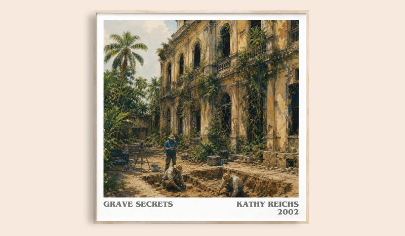 Grave Secrets literary book poster by Kathy Reichs – framed literary art print