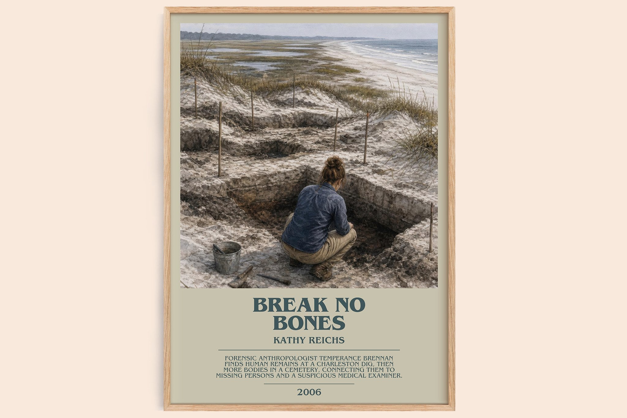 Break No Bones Bookish Wall Art by Kathy Reichs