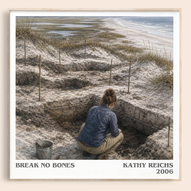Break No Bones Literary Art Print by Kathy Reichs