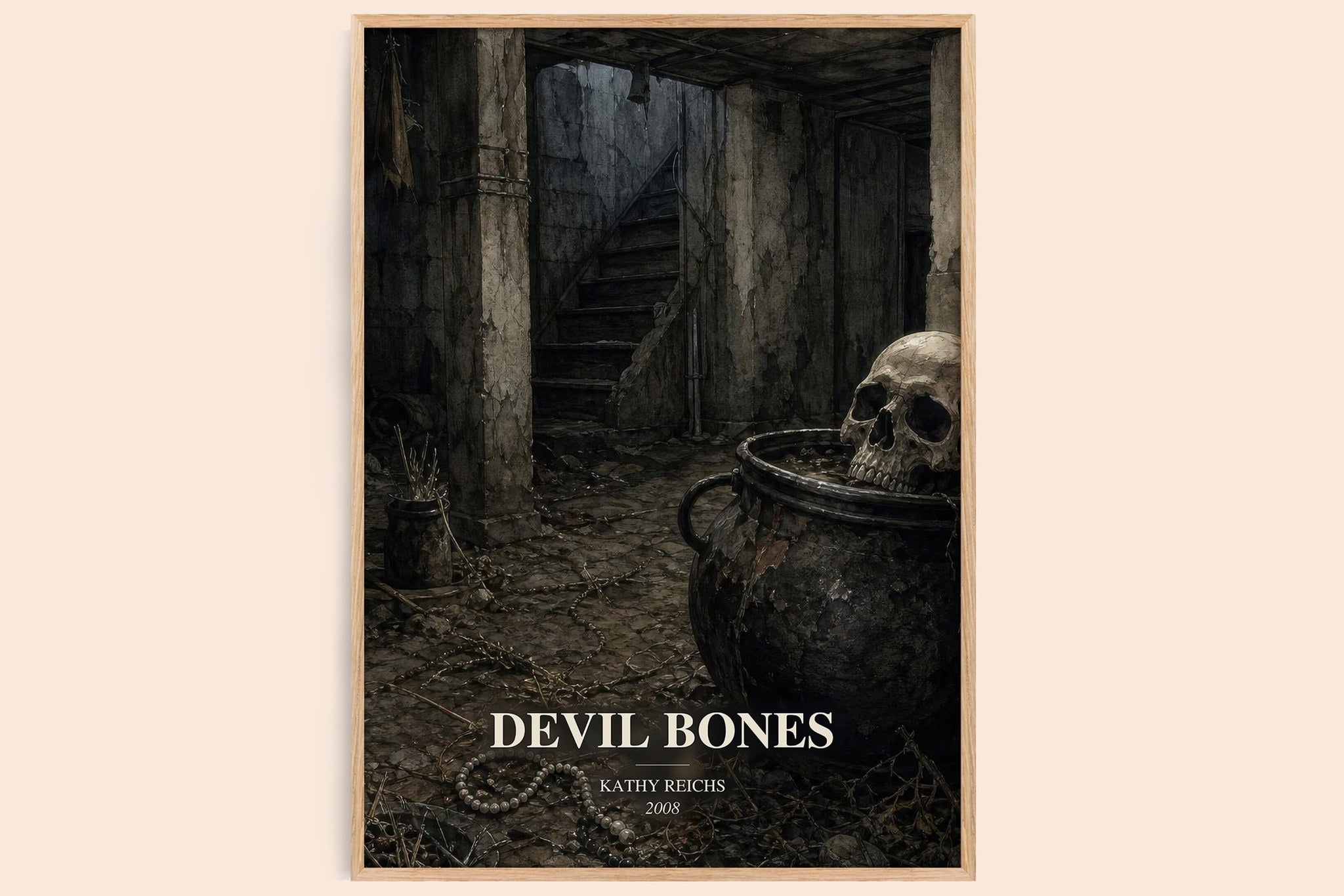 Devil Bones Book Watercolour Illustration by Kathy Reichs