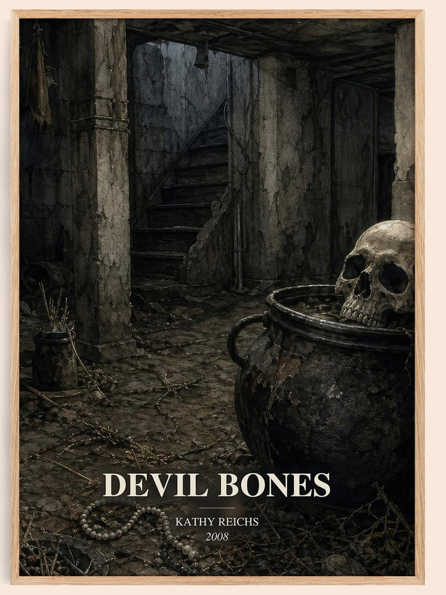 Devil Bones Book Watercolour Illustration by Kathy Reichs