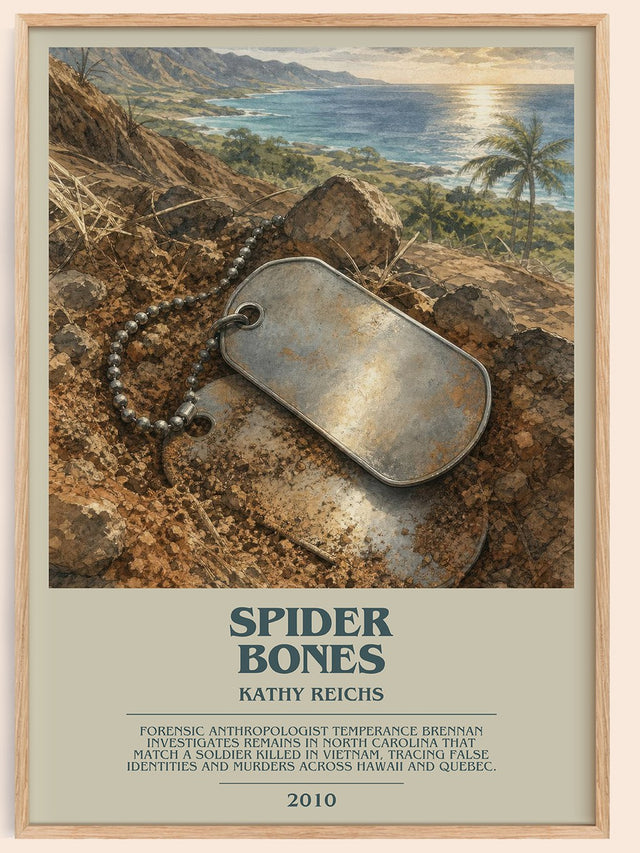 Spider Bones Bookish Wall Art by Kathy Reichs