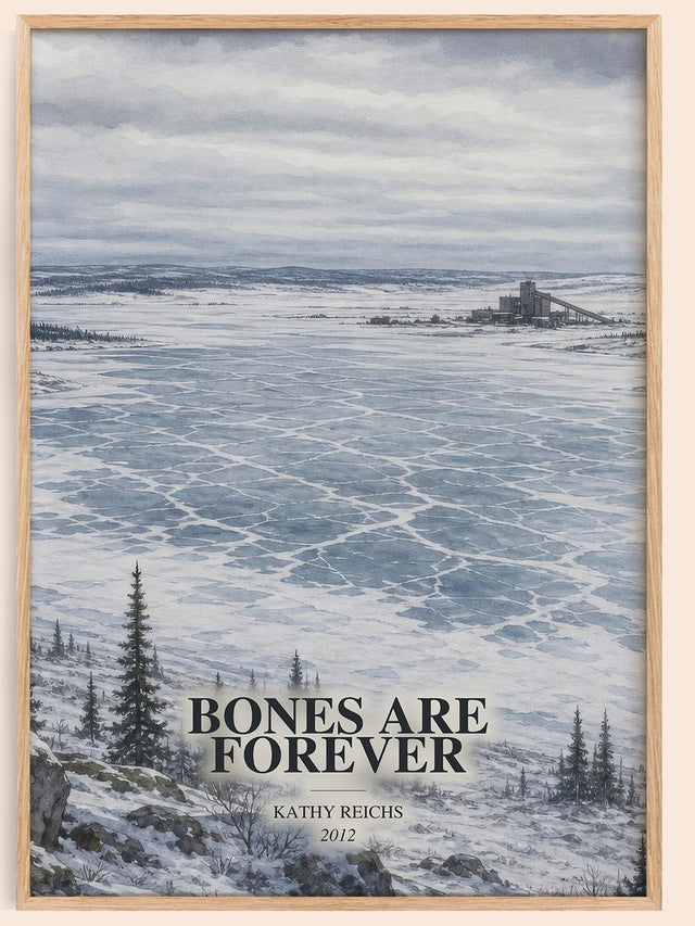 Bones Are Forever Book Watercolour Illustration by Kathy Reichs