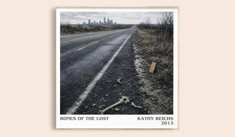 Bones of the Lost literary book poster by Kathy Reichs – framed literary art print