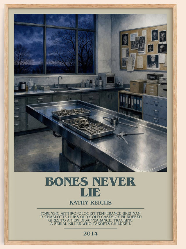 Bones Never Lie Bookish Wall Art by Kathy Reichs