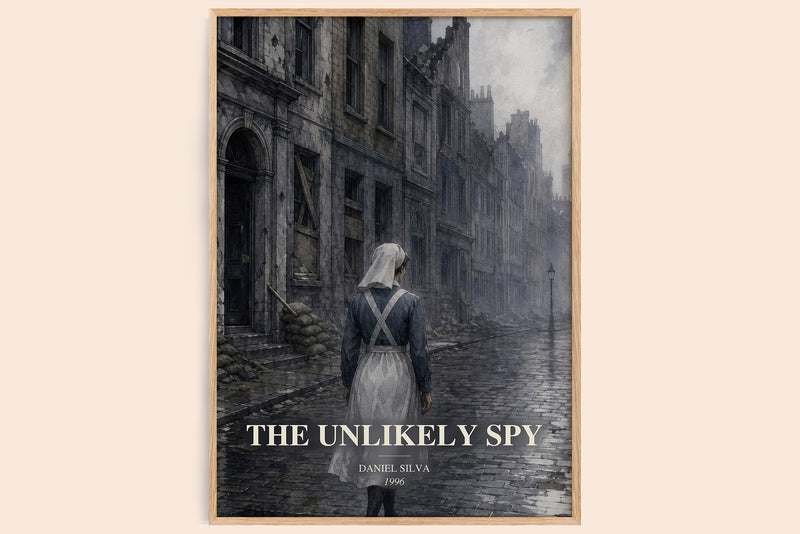 The Unlikely Spy Book Watercolour Illustration by Daniel Silva (Edge style)