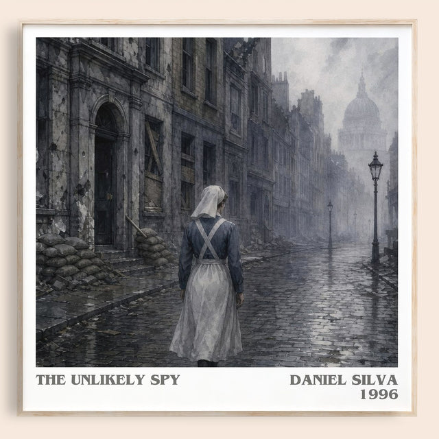 The Unlikely Spy Literary Art Print by Daniel Silva