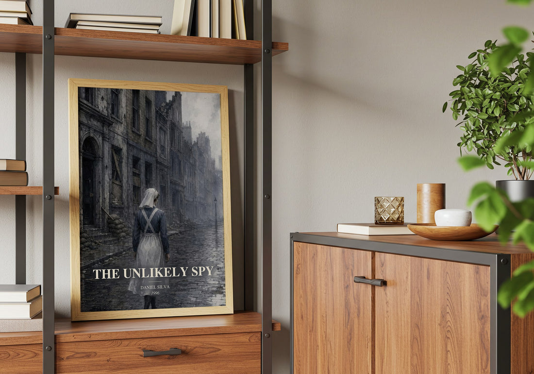 The Unlikely Spy book watercolour illustration paper finish options – matte satin gloss