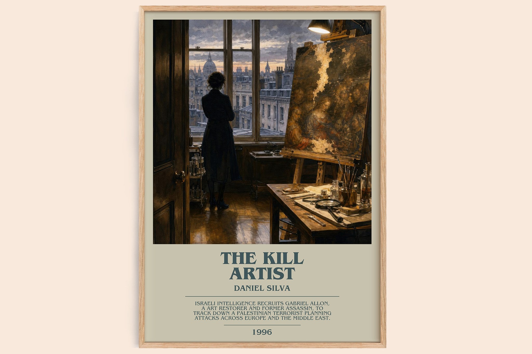 The Kill Artist Bookish Wall Art by Daniel Silva