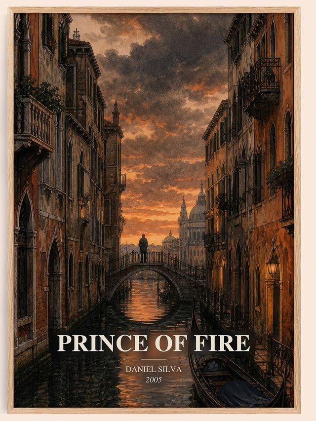 Prince of Fire Book Watercolour Illustration by Daniel Silva