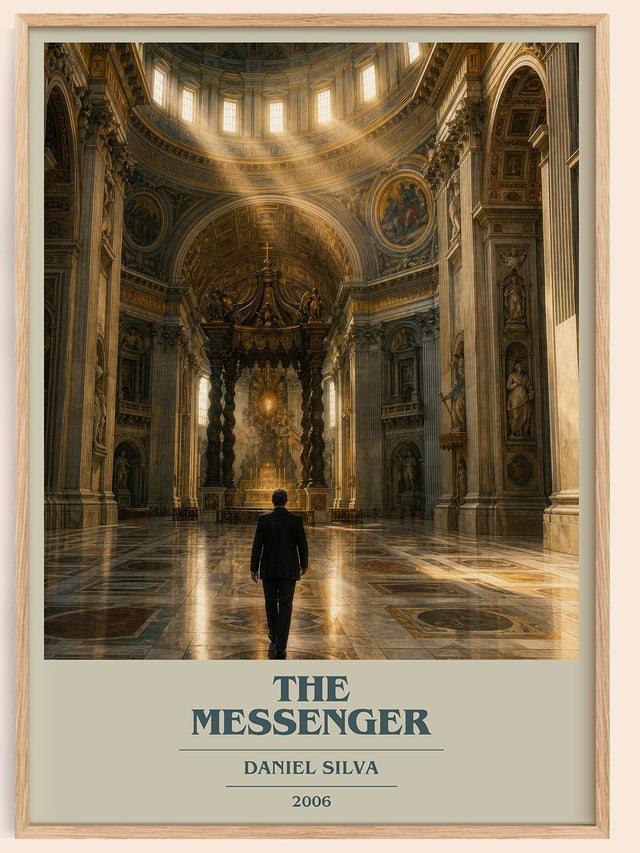 The Messenger Book Cover Poster by Daniel Silva