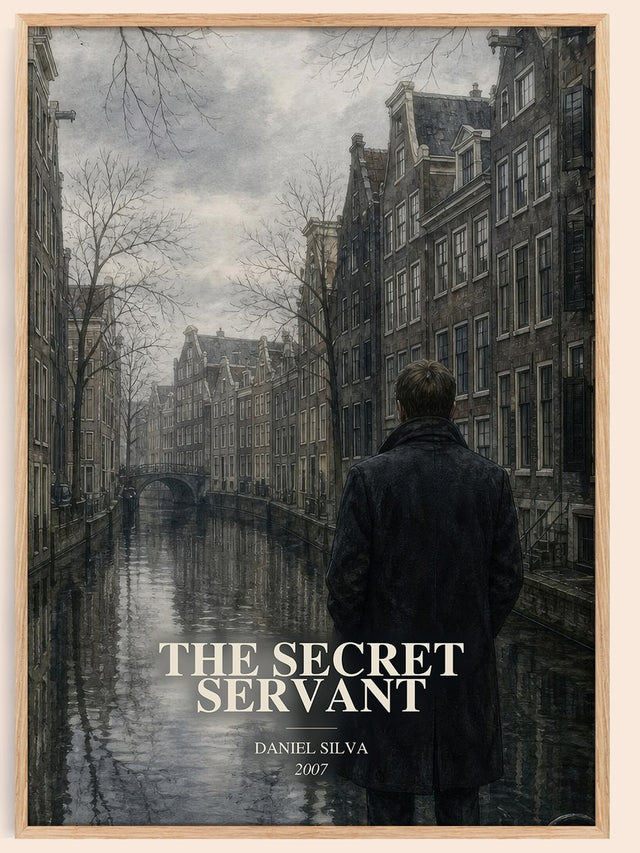 The Secret Servant Book Watercolour Illustration by Daniel Silva
