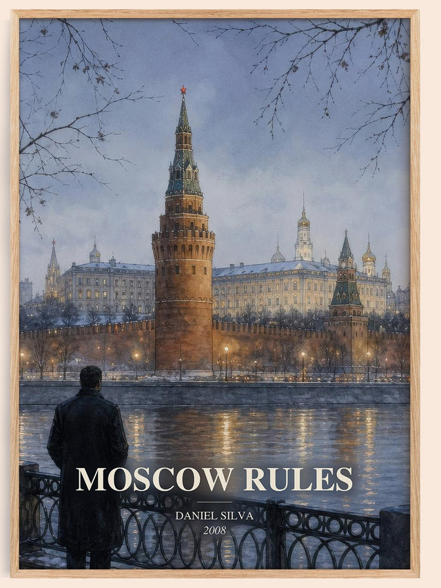 Moscow Rules Book Watercolour Illustration by Daniel Silva