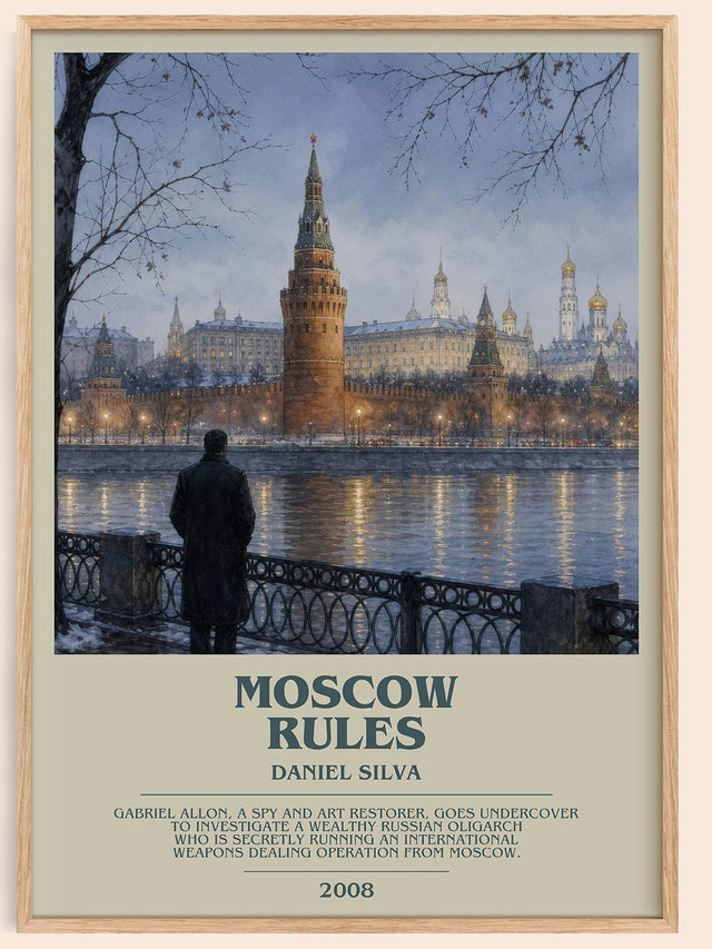 Moscow Rules Bookish Wall Art by Daniel Silva