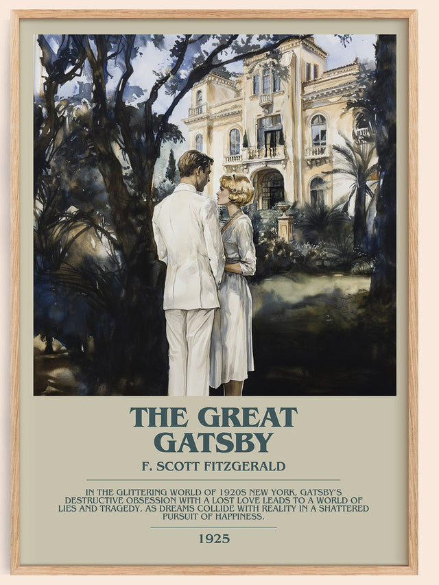 The Great Gatsby Bookish Wall Art by F. Scott Fitzgerald