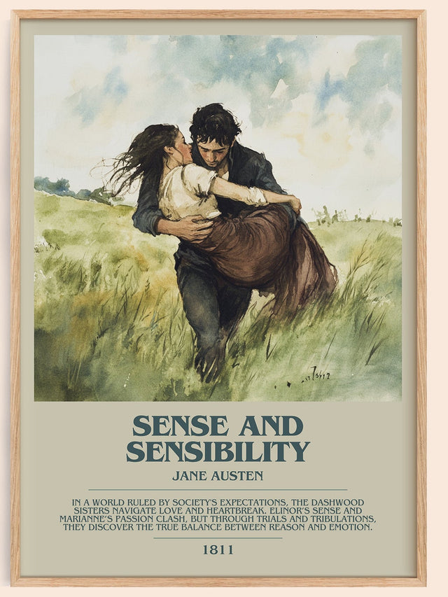 Sense and Sensibility Bookish Wall Art by Jane Austen