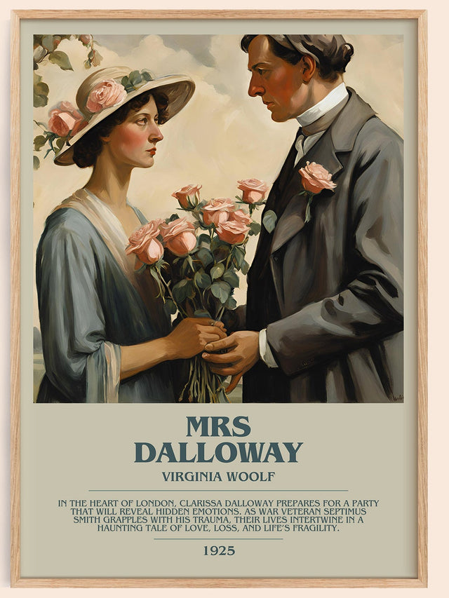 Mrs Dalloway Bookish Wall Art by Virginia Woolf