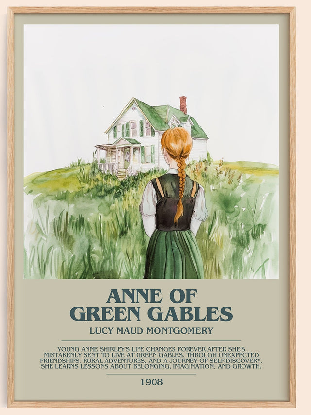 Anne of Green Gables Bookish Wall Art by Lucy Maud Montgomery