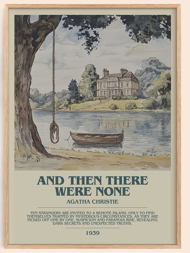 And Then There Were None Bookish Wall Art by Agatha Christie