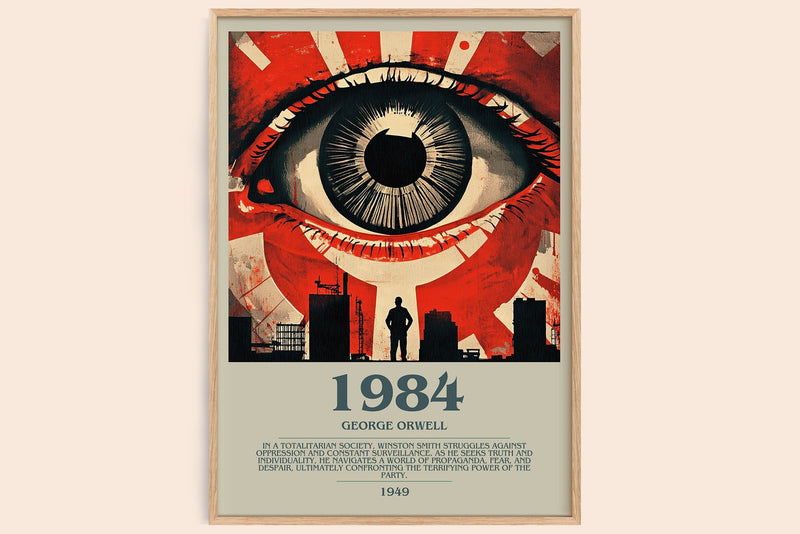 1984 Bookish Wall Art by George Orwell (Modern style)