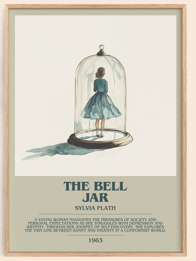 The Bell Jar Bookish Wall Art by Sylvia Plath