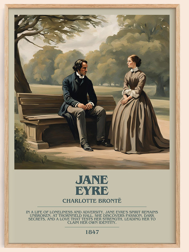 Jane Eyre Bookish Wall Art by Charlotte Brontë