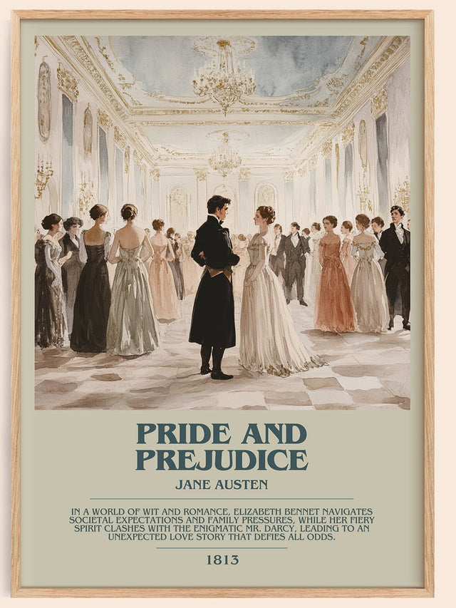 Pride and Prejudice Bookish Wall Art by Jane Austen