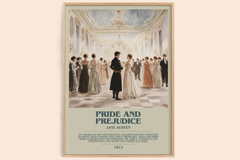 Pride and Prejudice Bookish Wall Art by Jane Austen