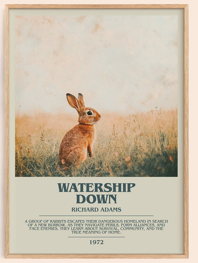 Watership Down Bookish Wall Art by Richard Adams