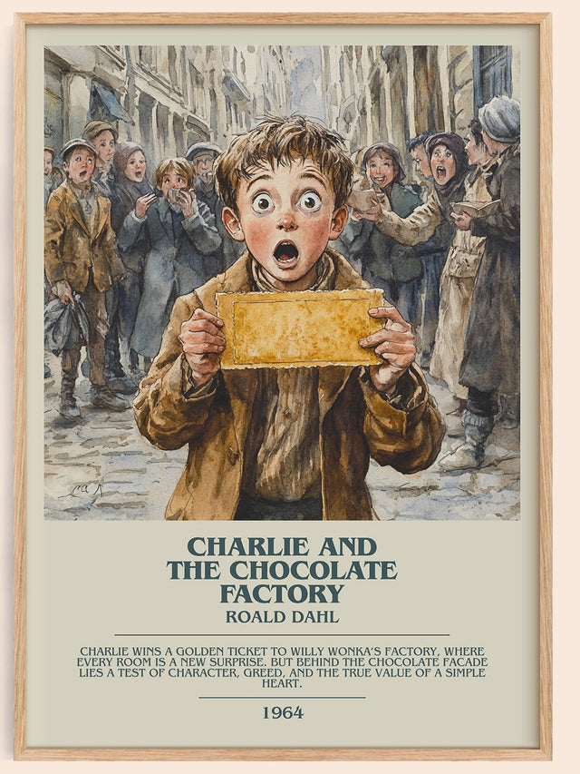 Charlie and the Chocolate Factory Bookish Wall Art by Roald Dahl