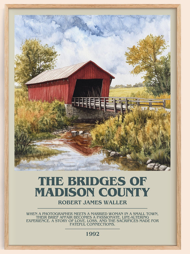 The Bridges of Madison County Bookish Wall Art by Robert James Waller