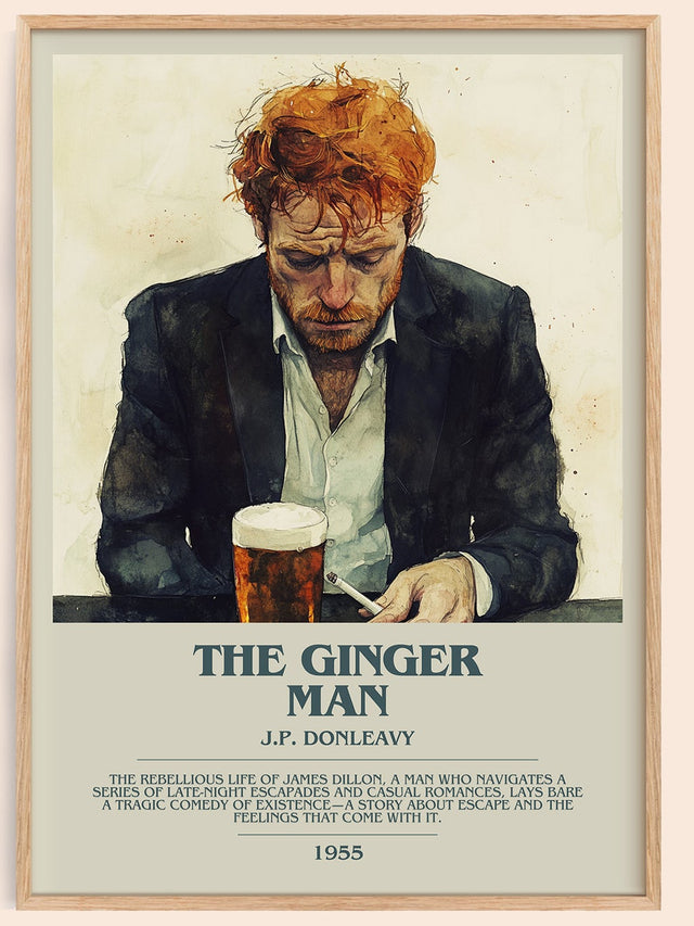 The Ginger Man Bookish Wall Art by J.P. Donleavy