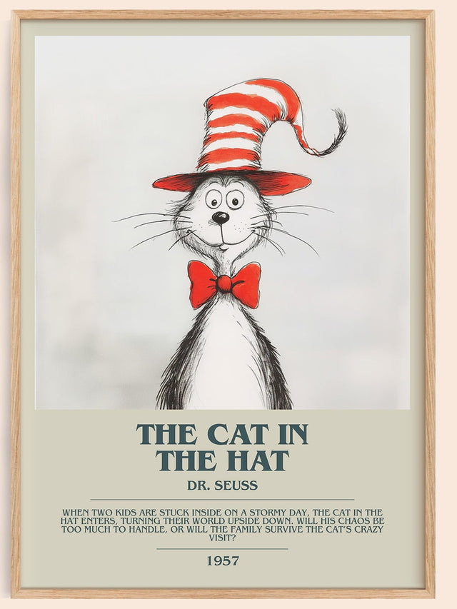 The Cat in the Hat Bookish Wall Art by Dr. Seuss
